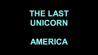 THE LAST UNICORN - 1982 AMERICA - SOUNDTRACK