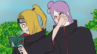 Deidara and Konan discovered the icha-icha