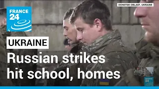 Zelensky visits frontline town of Bakhmut, deadly Russian strikes hit school, homes • FRANCE 24