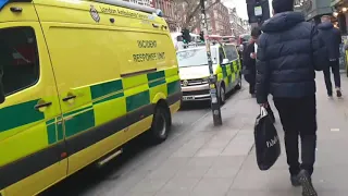 London Bomb Scare Dean Street 03/02/2020 Emergency services