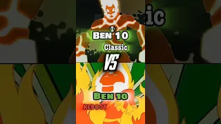 Ben 10 Classic vs Ben 10 Reboot #yt #ben10 #shorts #youtube #vs #edit #cartoon  #youtubeshorts