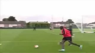 Martin Skrtel scores an absolute screamer in Liverpool training