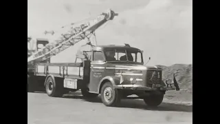 UNIT DRAGLINE 1954/1955 werken in oost Flevoland aankomst en opbouw