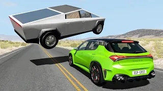 High Speed Traffic Crashes #83 - BeamNG Drive | CrashBoomPunk