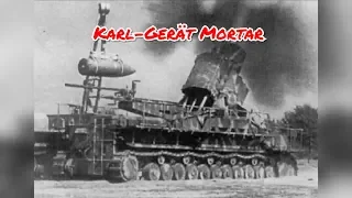 Mortar Karl Gerat in action WW2