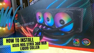 How to install Asus ROG Strix 360 RGB Liquid Coller | Asus liquid cooler for Intel CPU | Insource IT