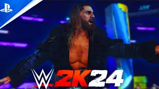 WWE 2K24 | SETH FREAKIN ROLLINS ENTRANCE | WRESTLEMANIA 39 #wwe2k24gameplay