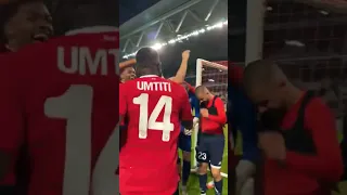 célébration avec les DVE losc vs Bratislava