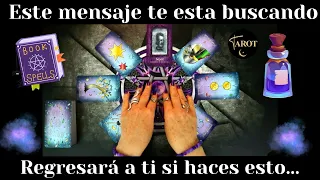 ESTE MENSAJE TE ESTA BUSCANDO🔮 ESA PERSONA VENDRA SI HACES ESTO💜 TAROT INTERACTIVO AMOR💜