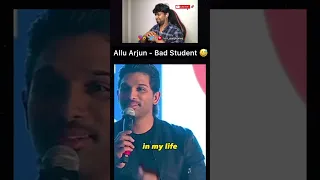 Allu Arjun - I was a Very Bad Student 😅 | Mr Earphones #alluarjun #pushpa #pushparaj