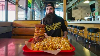 FINISH THIS MAC & CHEESE CHALLENGE AND THEY PUT YOUR NAME ON A PLAQUE ON THEIR WALL | BeardMeatsFood