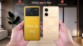 Poco X6 Pro vs Poco X6 Neo  Full comparison ⚡Which one is Best