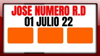 NUMEROS DE LA SUERTE PARA HOY VIERNES 01 DE JULIO DE 2022 - JOSÉ NÚMERO RD