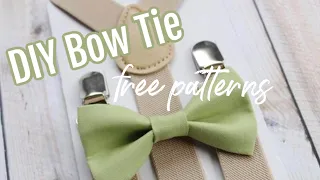 CLIP ON BOW TIE | DIY BOW TIE TUTORIAL | HOW TO MAKE A CLIP ON BOW TIE | DIY CLIP ON BOW TIE GUIDE