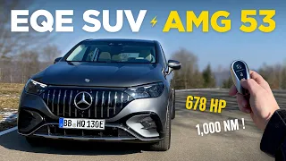 Mercedes EQE SUV - AMG 53: first drive, walkaround & race start!