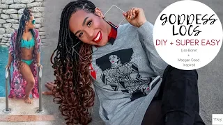 Goddess Locs Tutorial - Easy DIY Method - No Crochet | Tia Kirby