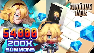 54000 GEMS 200 summons Guardian Tales Future Princess Hero Summon World 10 Unrecorded World Finally!