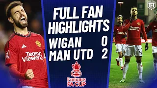 EASY UNITED WIN! Bruno DIVE? Wigan 0-2 Manchester United Highlights