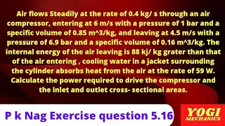 P k nag question 5.16 of the chapter 5 of the thermodynamics