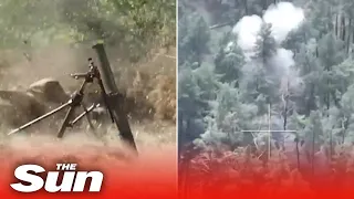 Russian forces launch mortar strike near Kupyansk