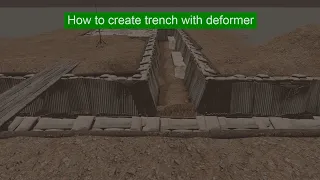 How to create trench with deformer in arma 3