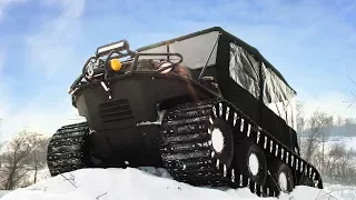 New Canadian ATV Argo Avenger 8x8, review and test in deep snow!