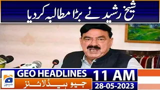 Geo Headlines Today 11 AM | Shah Mehmood to 'lead PTI' if Imran Khan gets disqualified | 28 May 2023