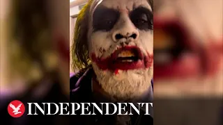 Diddy dresses as The Joker for Halloween