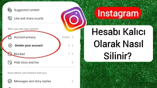 Instagram Hesabı Kalıcı Olarak Nasıl Silinir (2024) | Instagram Hesap Silme