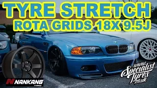 Tyre Stretch Rota Grids 18x9.5J 215 35 18 Bmw M3