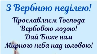 Привітання з Вербною неділею!