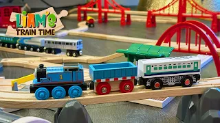 Extending our BRIO Deluxe Railway Set with the Grand Roundhouse | Building Wooden Train Tracks