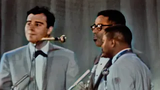 Dizzie Gillespie Band, Festival de Jazz d'antibes - Juan les Pins, 22 juillet 1962 (colorized)