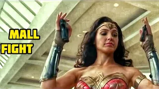 wonderwoman mall fight scene