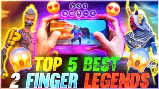 World's top 5 fastest player in 2 finger claw || Best 2 finger controls and settings || free fire