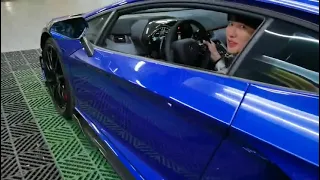 Lamborghini Aventador SVJ test pipes and titanium exhaust SRM Autosports