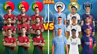 2024 Portugal 🆚 2024 Man City & Madrid & PSG (Ronaldo, Leao, Haaland, Vini Jr, Mbappe, Bellingham)💪⚽