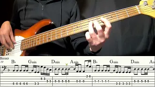 Coraline - Maneskin - play along bass tabs and score