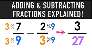 Adding and Subtracting Fractions with Unlike Denominators!