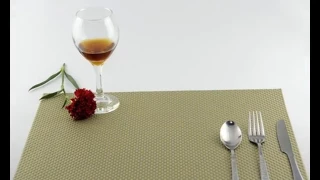 Pvc Placemat Dining Table Set