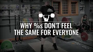 Why Percents Don't Feel the Same for Everyone - Olympic Weightlifting