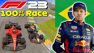 F1 23 - Vettel Returns To Red Bull #21: 100% Race Brazil