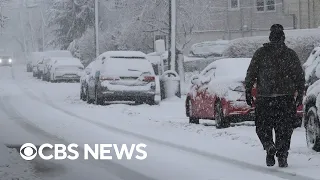 Storm dumping heavy, wet snow from New York to Boston