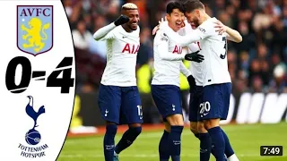 Aston Villa Vs Tottenham Hotspur 0 - 4 Extended Highlights & All Goals 2022 HD
