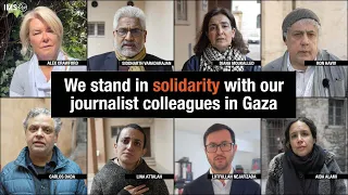 Journalists make statements of solidarity with Gazan colleagues