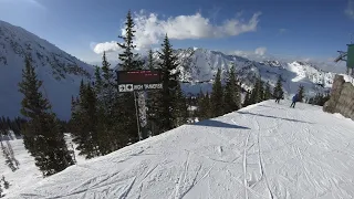 Alta, UT - Alf's High Rustler, top to bottom from the top of Collins.