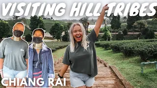 MEETING THE LONG NECK HILL TRIBES, Blue Temple & Golden Triangle (exploring Chiang Rai) 🇹🇭