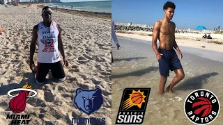 NBA Beach Workout, Kendrick Nunn, Cam Johnson, Desmond Bane & More, INTENSE WORKOUT!