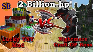 Lucky TNT vs Boss with 2 BILLION health points | Minecraft Mob Battle