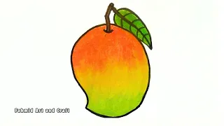 How to draw Mango🥭 Easy Mango drawing step by step 🥭 Mango drawing easily for beginner's